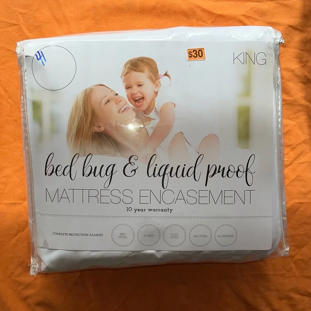 King size NEW Mattress Encasement - White